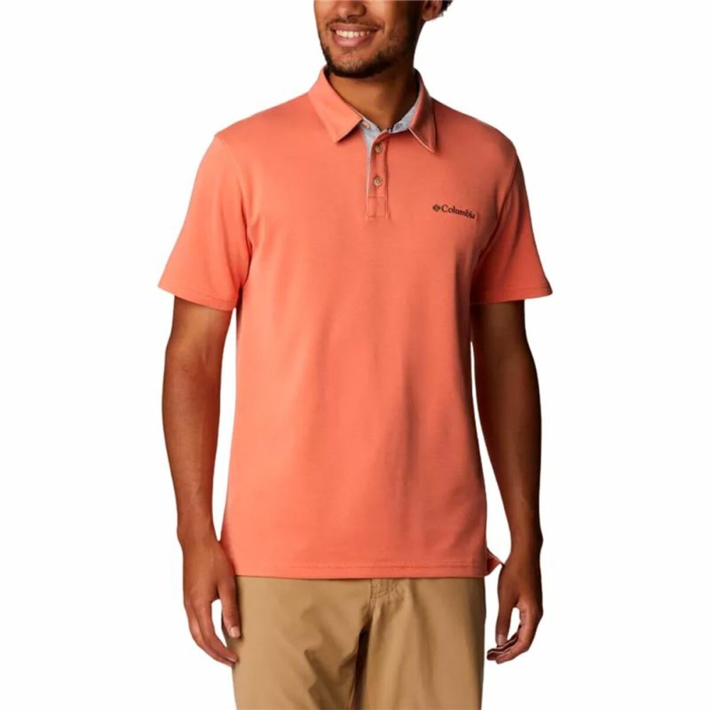 Polo à manches courtes homme Columbia Nelson Point™ Corail