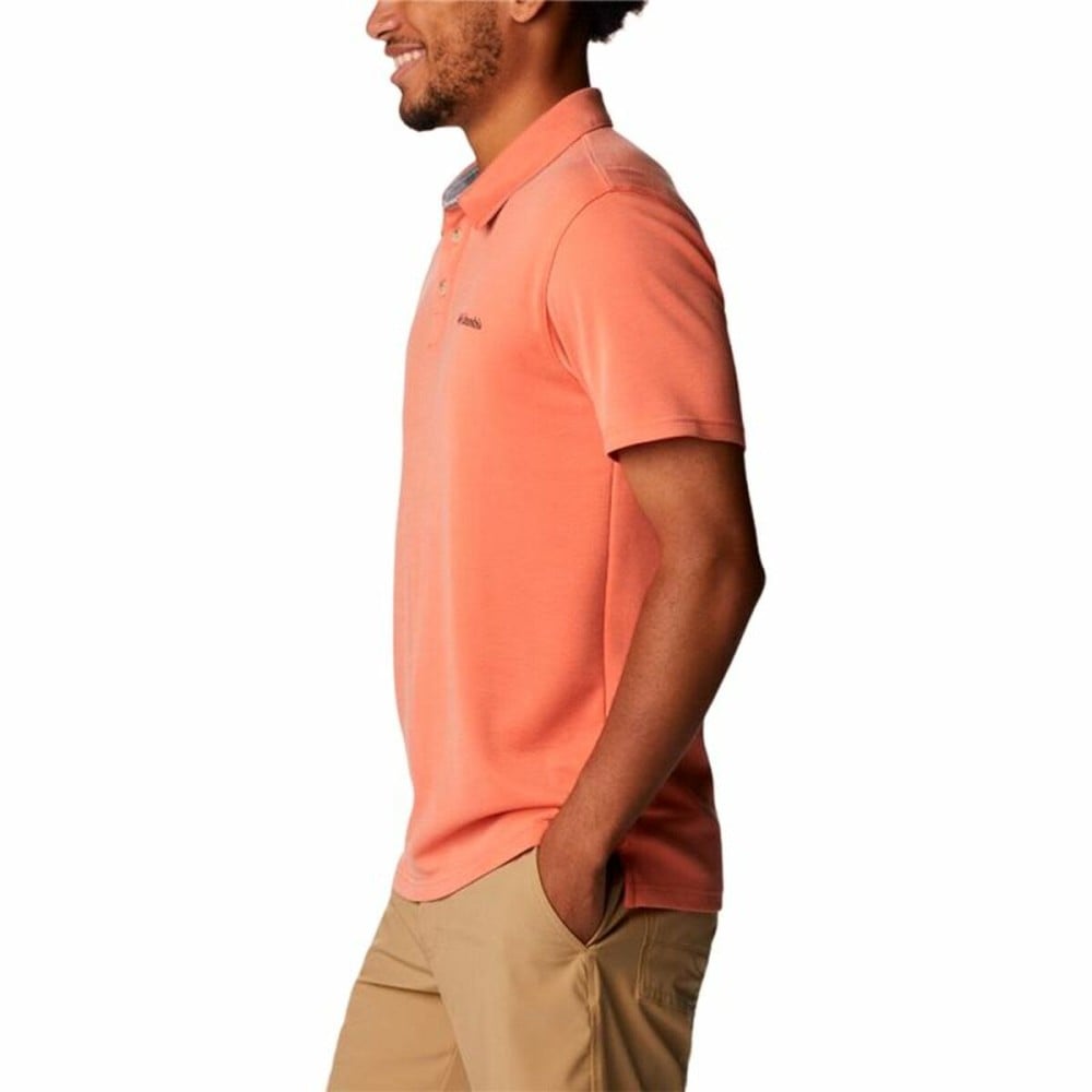 Men’s Short Sleeve Polo Shirt Columbia Nelson Point™ Coral