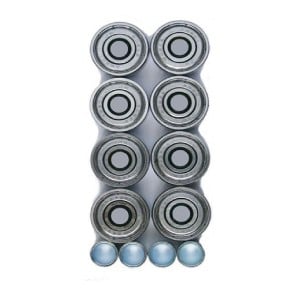 roues Atipick ABEC7 BMX/Skate Gris foncé (8 pcs)