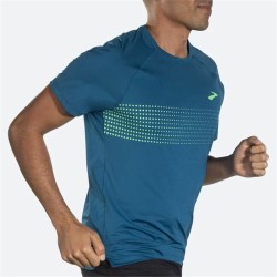 Herren Kurzarm-T-Shirt Brooks Atmosphere  2.0 Türkis