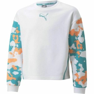 Sweat-shirt sans capuche fille Puma Alpha Crew G Blanc