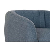 Fauteuil DKD Home Decor Bleu Doré Mousse Bois Métal Plastique 81 x 75 x 73 cm