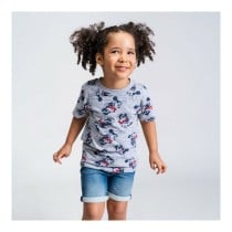 Child's Short Sleeve T-Shirt Minnie Mouse Grey