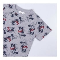 Child's Short Sleeve T-Shirt Minnie Mouse Grey