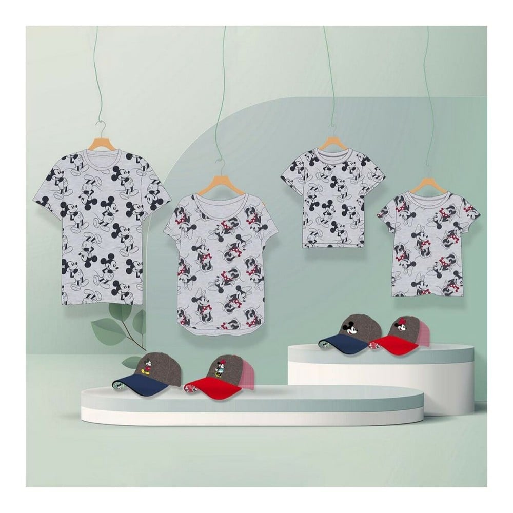 Kurzarm-T-Shirt für Kinder Mickey Mouse Grau