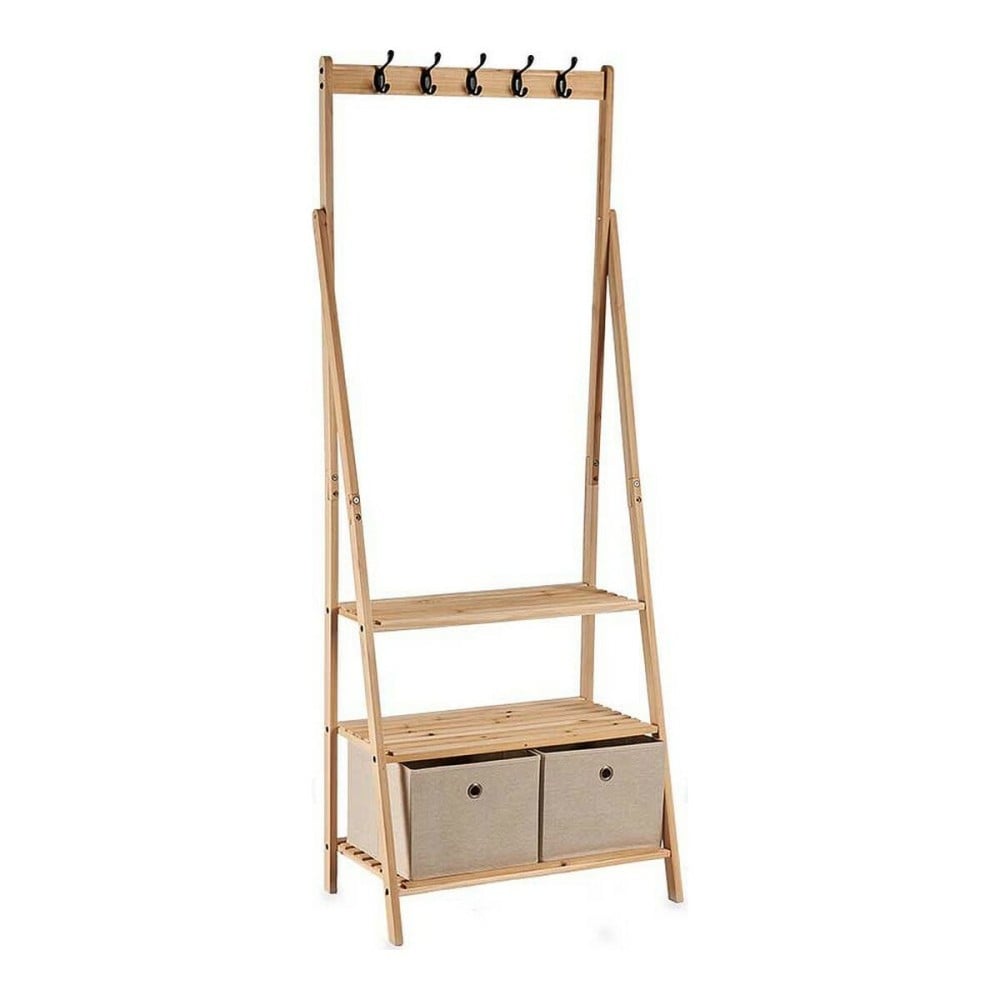 Garderobenständer Kipit MH194001 Braun Beige Holz 40,5 x 175 x 67 cm