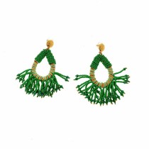 Boucles d´oreilles Femme Lola Casademunt Vert Frange