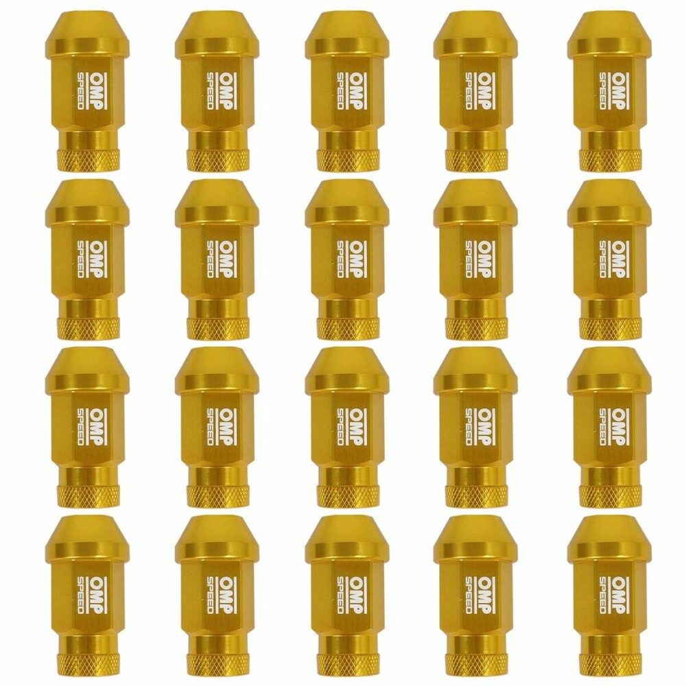 Set Nuts OMP Gold 40 mm 20 uds M12 x 1,50