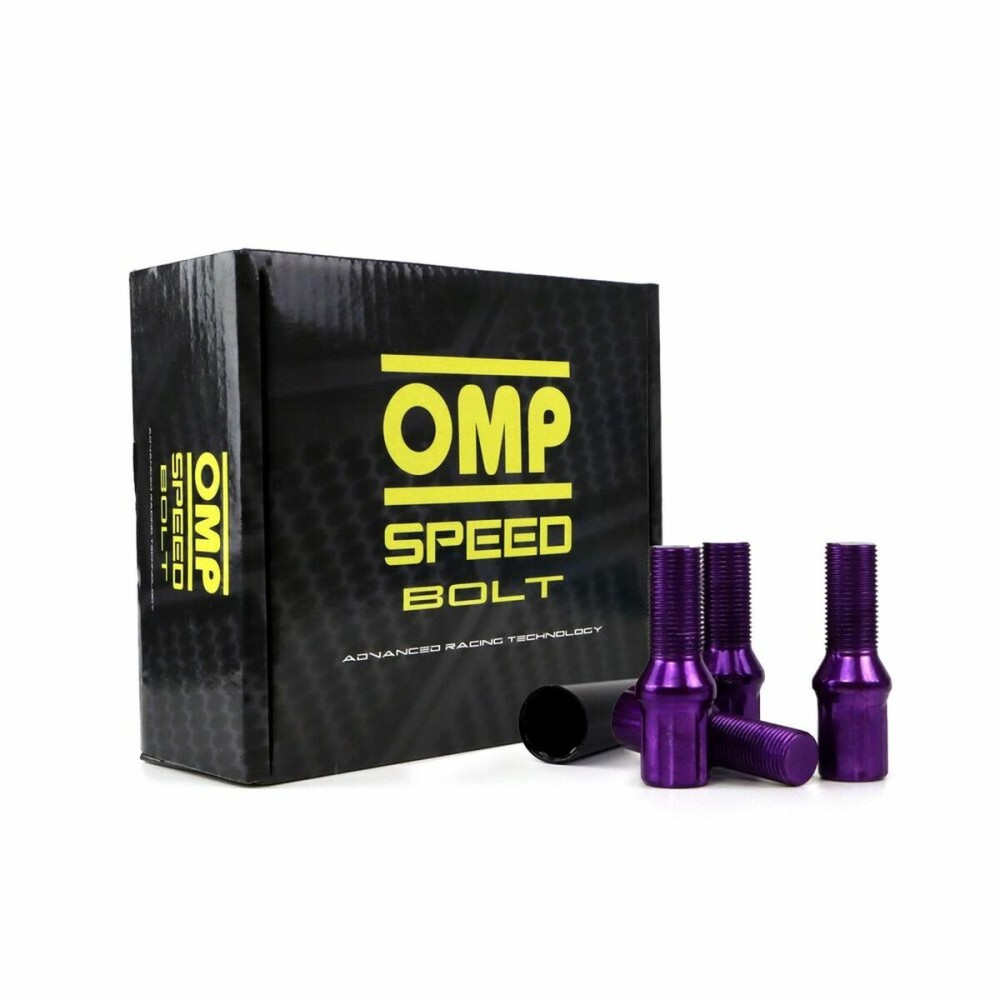 Set Nuts OMP 27 mm Violet 20 uds M12 x 1,50