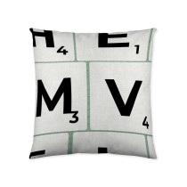 Cushion cover Naturals Scrabble (50 x 50 cm)