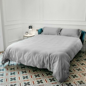 Bettdeckenbezug Naturals Tencel Grau Double size 220 x 220 cm