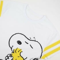 Damen Kurzarm-T-Shirt Snoopy Weiß