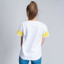 Damen Kurzarm-T-Shirt Snoopy Weiß