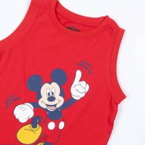 Pyjama D'Été Mickey Mouse Rouge