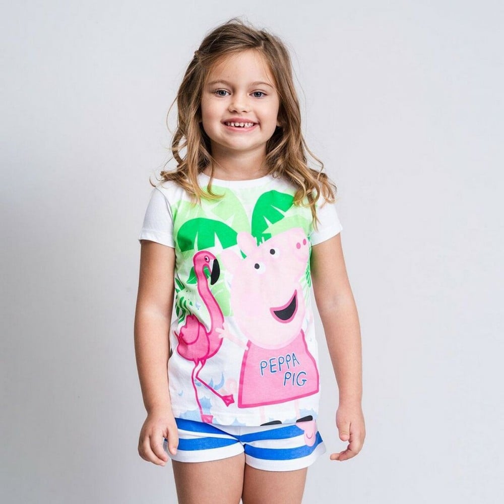 Ensemble de Vêtements Peppa Pig Blanc Bleu