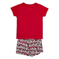 Sommer-Schlafanzug Minnie Mouse Rot