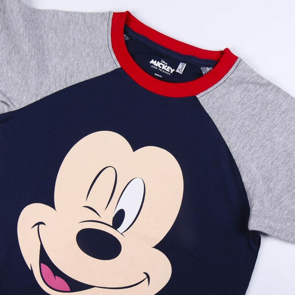 Pyjama D'Été Mickey Mouse Gris