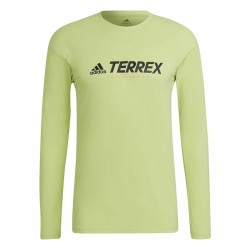 Chemise à manches longues homme Adidas Terrex Primeblue Trail Vert citron