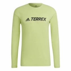 Men’s Long Sleeve Shirt Adidas Terrex Primeblue Trail Lime green