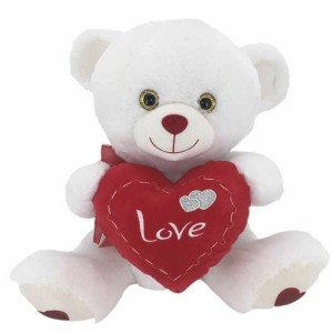 Jouet Peluche Ours Coeur 50 cm