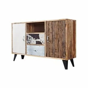 Buffet DKD Home Decor Métal Bois de manguier (140 x 40 x 111 cm)