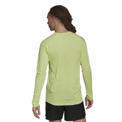 Chemise à manches longues homme Adidas Terrex Primeblue Trail Vert citron