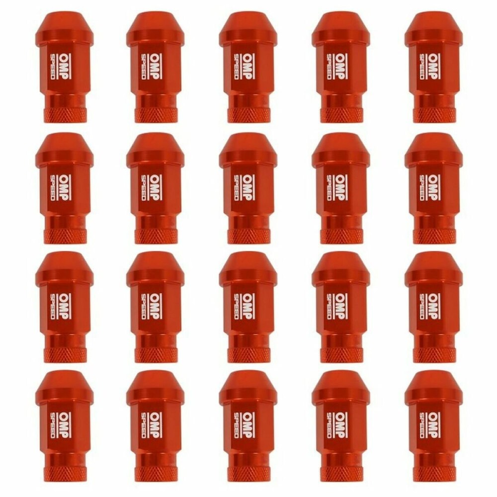 Set Nuts OMP 7075 Orange 20 uds M14 x 1,25