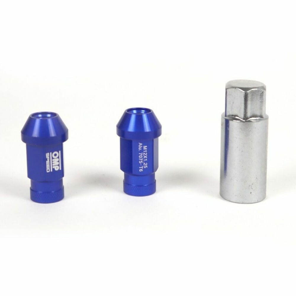 Set Nuts OMP 7075 Blue 20 uds M14 x 1,25