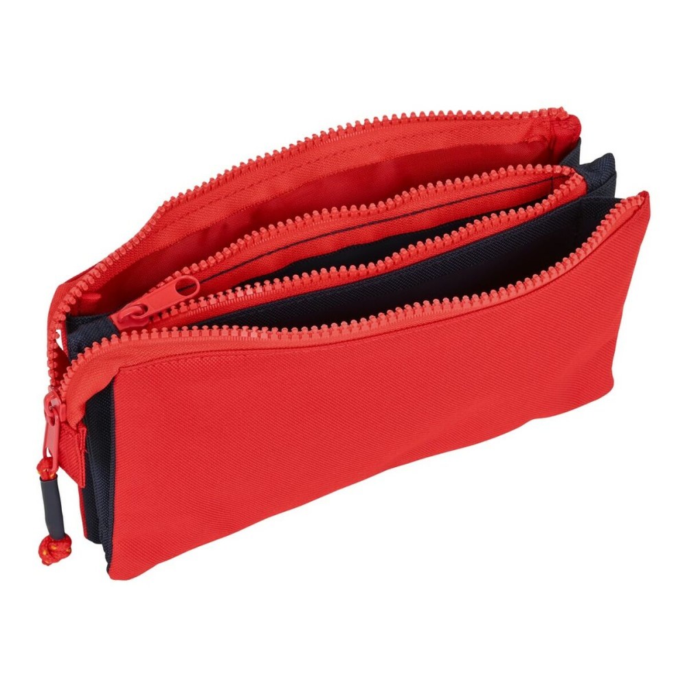 Trousse d'écolier RFEF Rouge Bleu (22 x 12 x 3 cm)