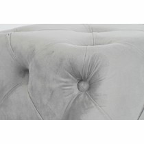 Banquette DKD Home Decor Gris Polyester Velours Bois MDF (88 x 53 x 48 cm)