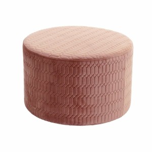 Footrest DKD Home Decor Pink MDF Wood Sixties 55 x 55 x 35 cm