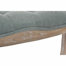 Banquette DKD Home Decor   Gris Naturel Bois Polyester Gris foncé (112 x 36 x 48 cm)