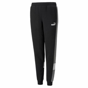 Children's Tracksuit Bottoms Puma Essentials+ Colorblock K Black