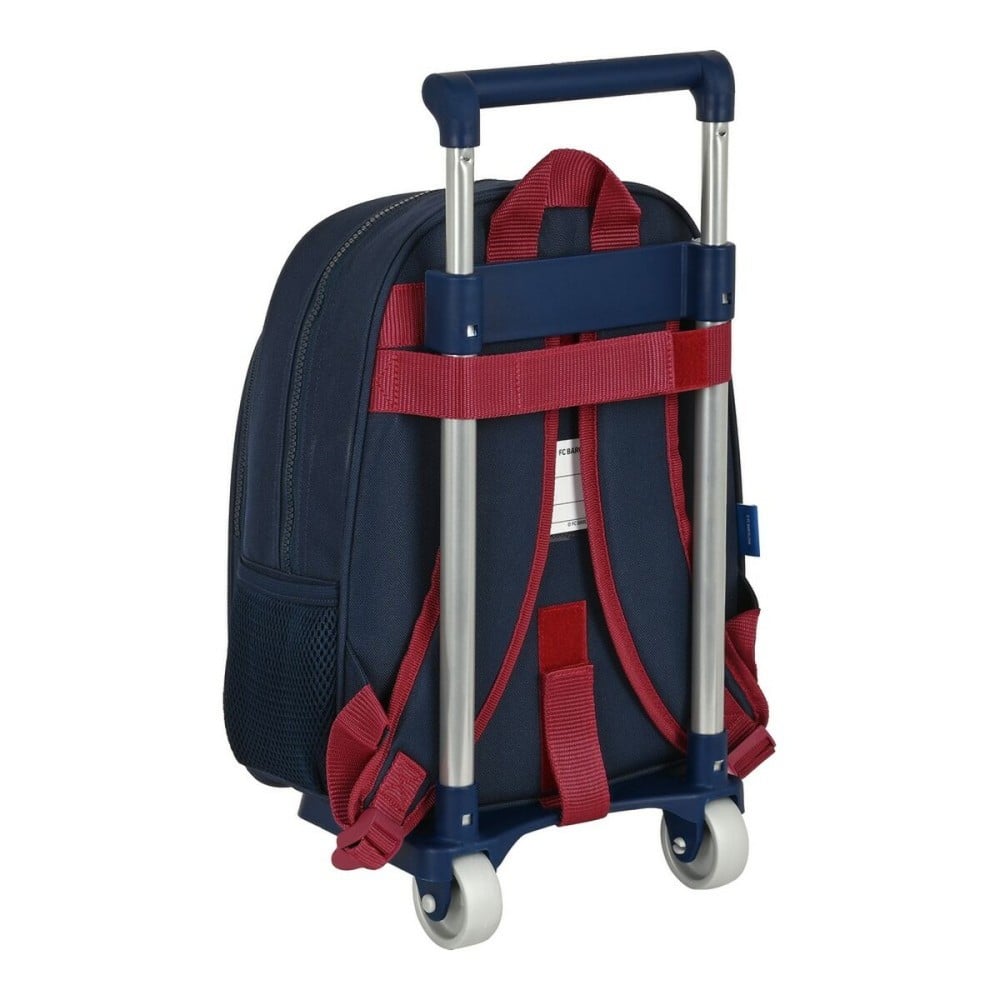 Cartable à roulettes F.C. Barcelona Corporativa Bleu Bordeaux (27 x 33 x 10 cm)