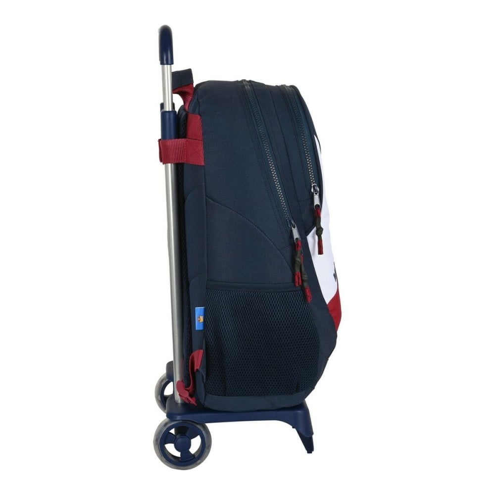 Cartable à roulettes F.C. Barcelona Corporativa Bleu Bordeaux 32 x 44 x 16 cm