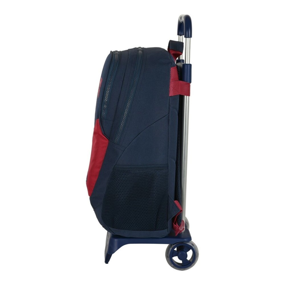 Cartable à roulettes F.C. Barcelona Corporativa Bleu Bordeaux 32 x 44 x 16 cm