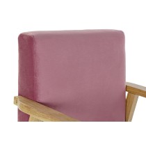 Sitz DKD Home Decor Rosa Polyester Holz MDF (61 x 63 x 77 cm)