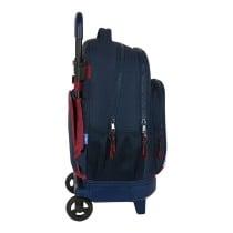 Cartable à roulettes F.C. Barcelona Corporativa Bleu Bordeaux (33 x 45 x 22 cm)