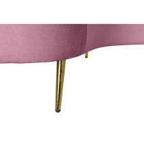 Canapé DKD Home Decor Rose Doré Métal Polyester (210 x 120 x 84 cm)