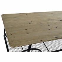 Table d'appoint DKD Home Decor Noir Cuivre Naturel PVC Métal Sapin 112 x 54 x 52 cm