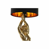 Tischlampe DKD Home Decor Schwarz Gold Harz 220 V 50 W (25 x 25 x 49 cm)