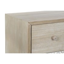 Schubladenschrank DKD Home Decor 80 x 42 x 80 cm natürlich Weiß Pflanzenblatt