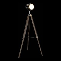 Floor Lamp DKD Home Decor Metal Wood Silver Light brown Tripod (66 x 66 x 142 cm)