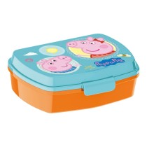 Brotdose für Sandwiches Peppa Pig Having fun Kunststoff Hellrosa (17 x 5.6 x 13.3 cm)