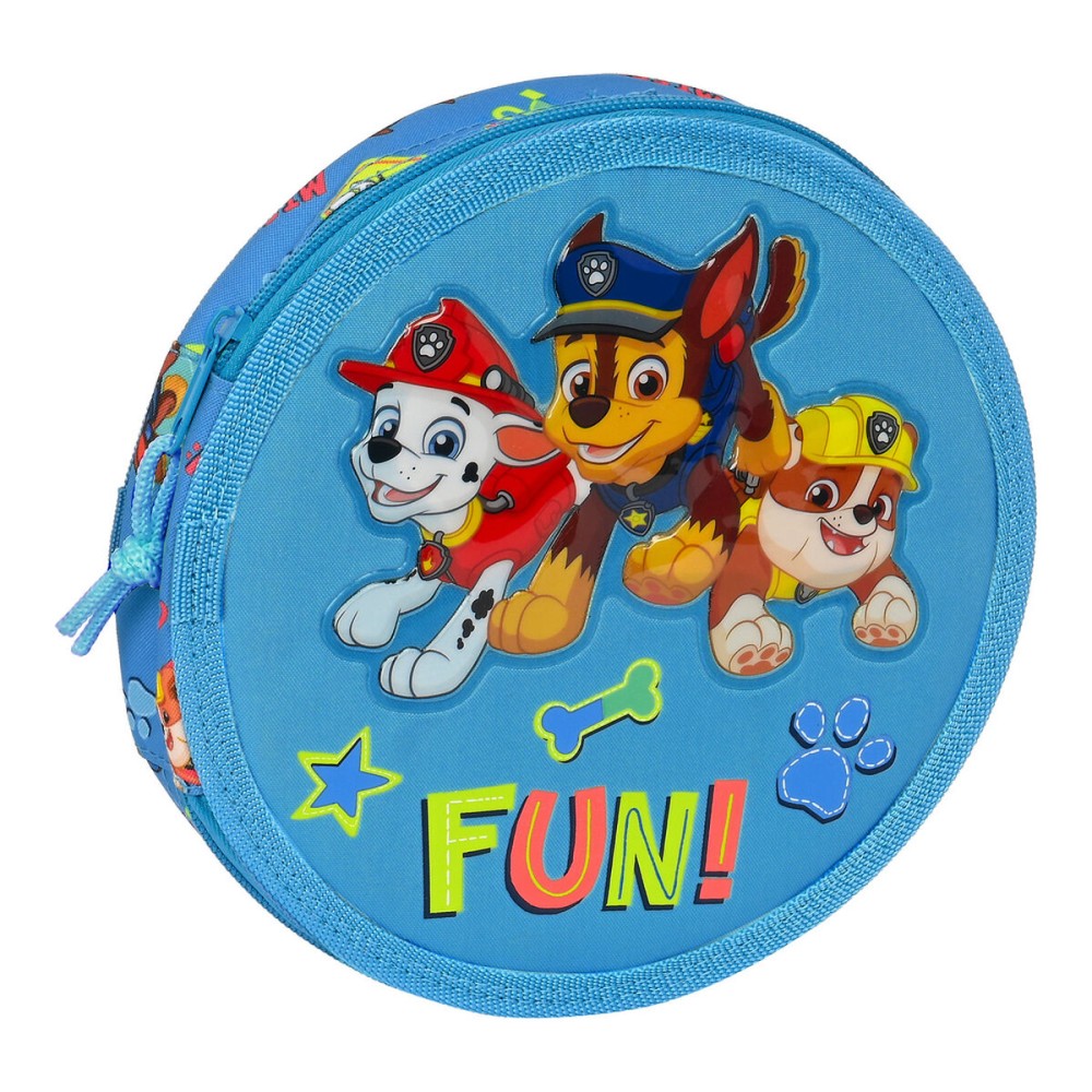 Federmäppchen The Paw Patrol Friendship rund Blau (18 Stücke)