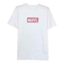 Herren Kurzarm-T-Shirt Marvel Weiß Erwachsene