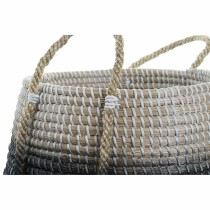 Set de basket DKD Home Decor Naturel Gris Herbier marin (52 x 52 x 44 cm) (2 pcs)