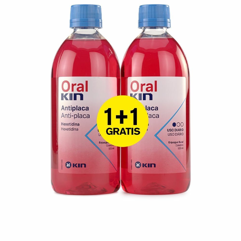 Mouthwash Kin Oralkin Enjuague Bucal Placa Anti-plaque (2 uds)