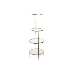 Etagère DKD Home Decor 32,5 x 30 x 86 cm Verre Doré Métal