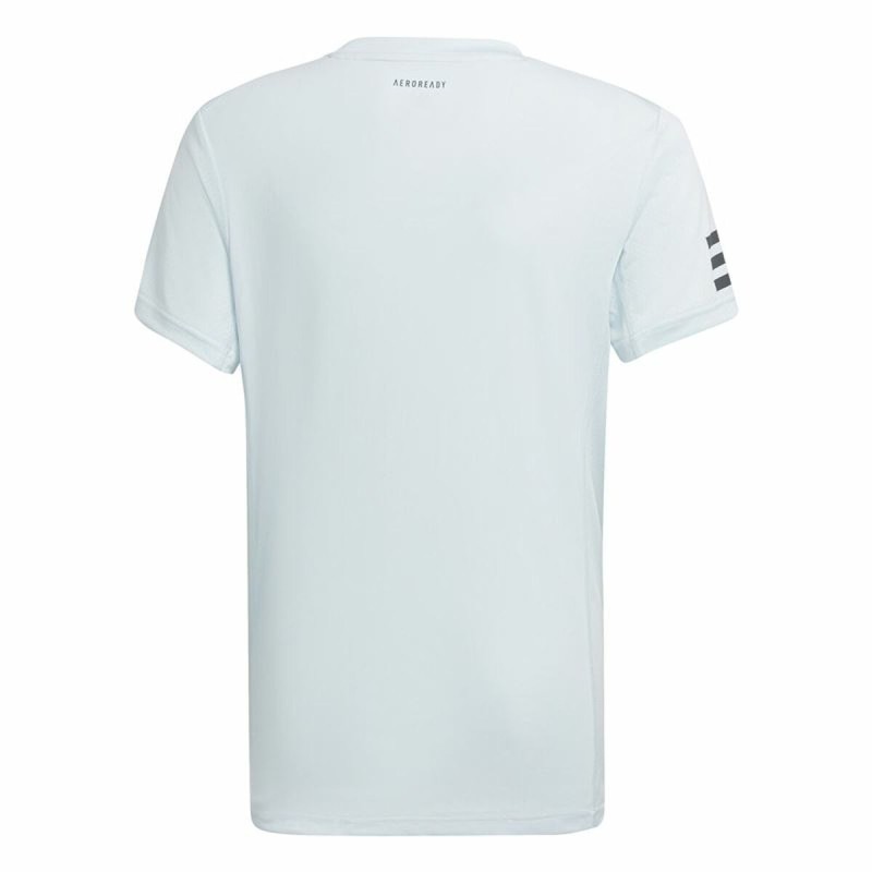 Kurzarm-T-Shirt für Kinder Adidas Club Tennis 3 bandas Weiß